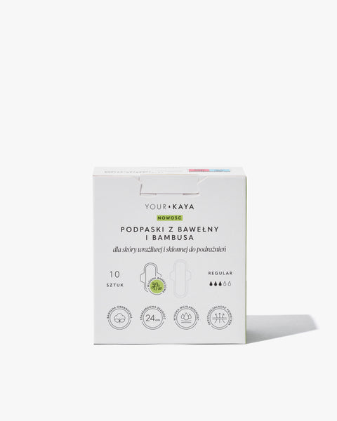 Cotton and bamboo sanitary pads