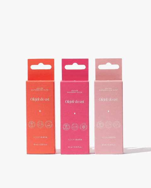 Set: 3x Limited edition glossy lip oil