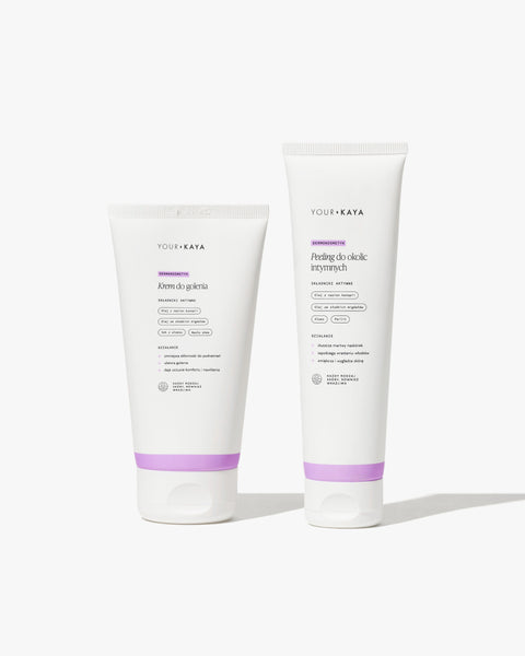 Zestaw: krem do golenia i peeling do okolic intymnych