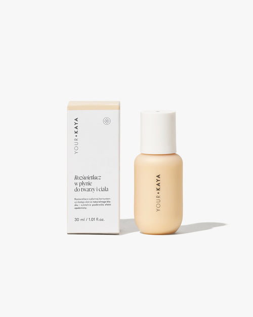 Rozświetlacz w płynie do twarzy i ciała
