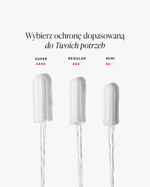 Tampony z bawełny organicznej