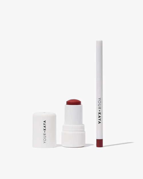 Zestaw: róż w sticku i konturówka