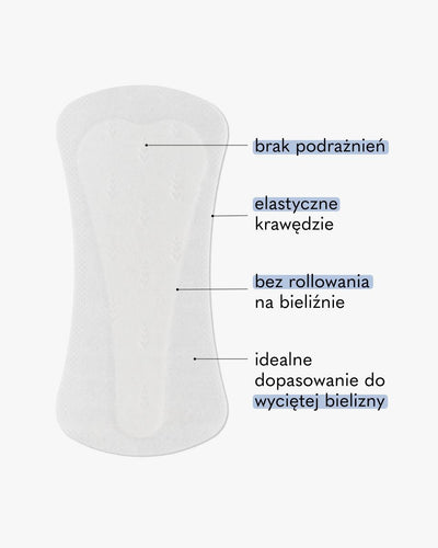 Uniwersalne wkładki higieniczne z zaginanymi bokami