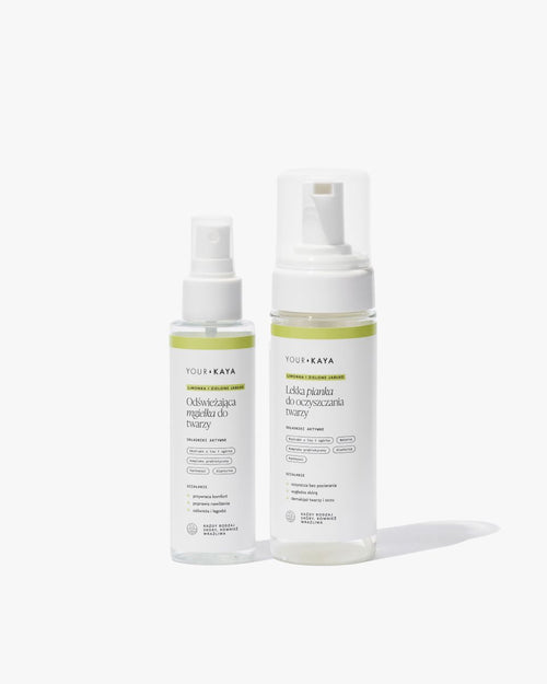 Zestaw: Lekka pianka do oczyszczania twarzy i Odświeżająca mgiełka