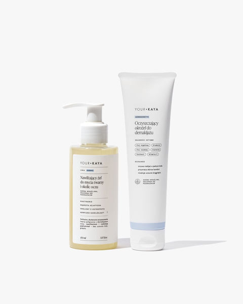 Zestaw: Oleożel do demakijażu i żel do mycia twarzy i okolic oczu