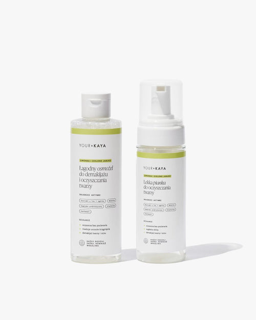 Zestaw: Łagodny osmożel i Lekka pianka do oczyszczania twarzy