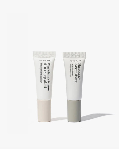 Set: Exfoliating Lip Balm and Smoothing Lip Balm with Peptides