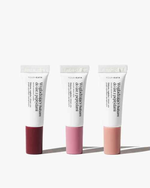 Zestaw: 3x Wygładzający balsam do ust z peptydami