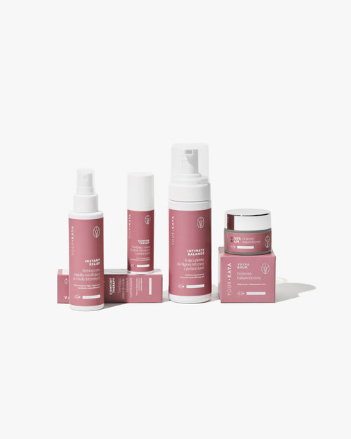 Zestaw (peri)menopauza: pianka + mgiełka + serum + balsam