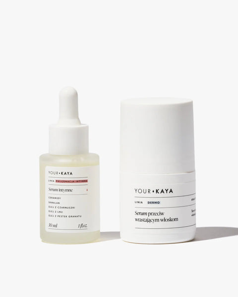 Zestaw: serum intymne i serum przeciw wrastającym włoskom