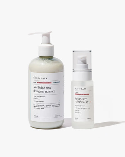 Set: intimate gel and moisturizing intimate hygiene fluid