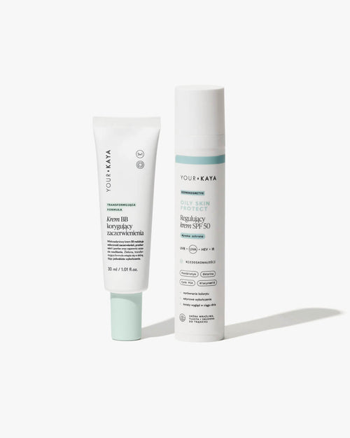 Zestaw: Krem BB i Regulujący krem SPF 50