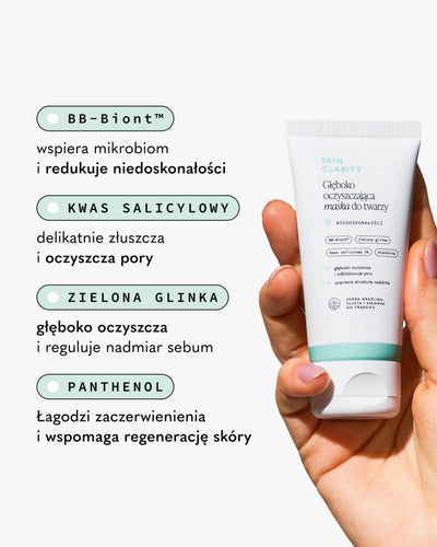 Głęboko oczyszczająca maska do twarzy