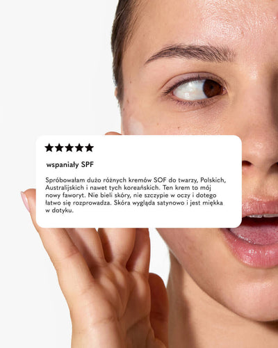 Zestaw: regulujący krem SPF 50 i kojące serum z wit. C