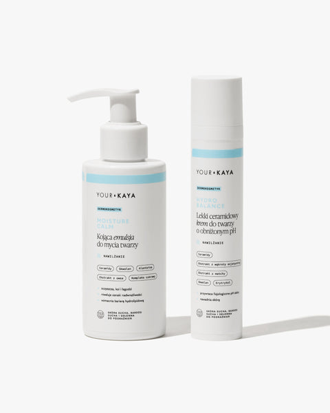 Zestaw: emulsja do mycia i lekki krem do twarzy