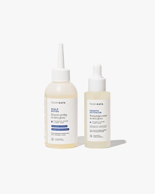 Zestaw: peeling i serum do skóry głowy