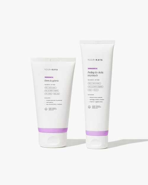 Zestaw: krem do golenia i peeling do okolic intymnych