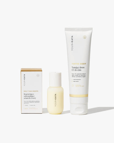 Zestaw FACE&BODY SELF-TAN: serum do twarzy i pianka/balsam/krem CC