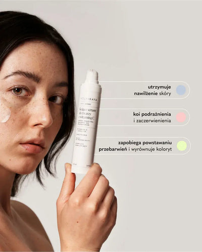 Zestaw: Nawilżający krem SPF 50 i Kojące serum do twarzy z witaminą C