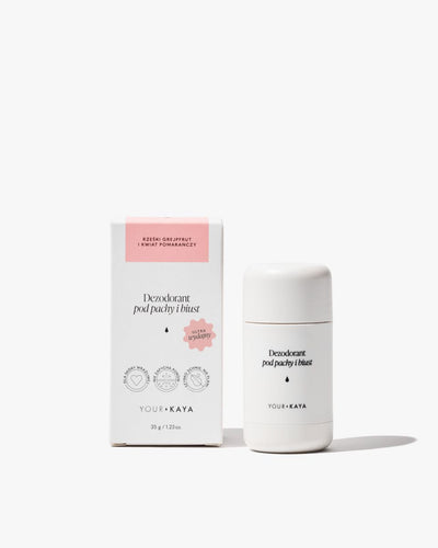 A delicate deodorant for the armpits and bust.