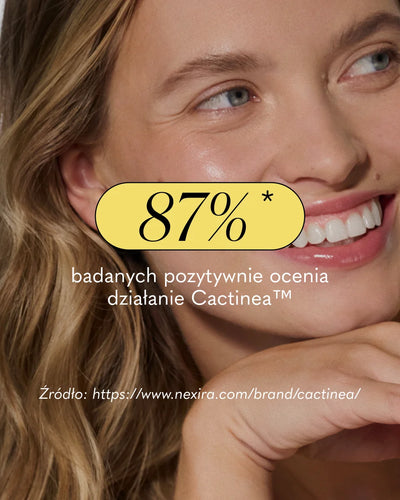 87%*
badanych pozytywnie ocenia działanie Cactinea™

Źródło: https://www.nexira.com/brand/cactinea/
