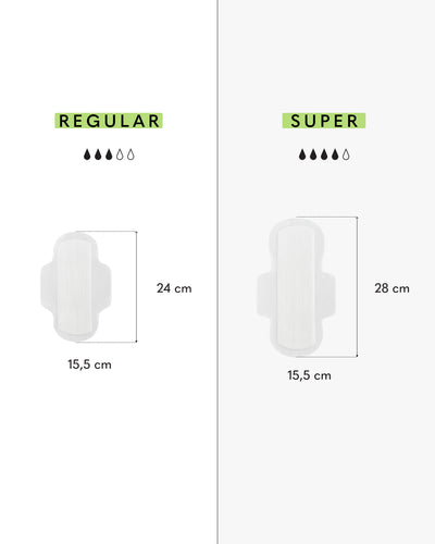 Podpaski regular i podpaski w wersji super