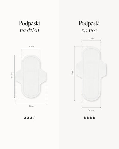 Podpaski z bawełny organicznej