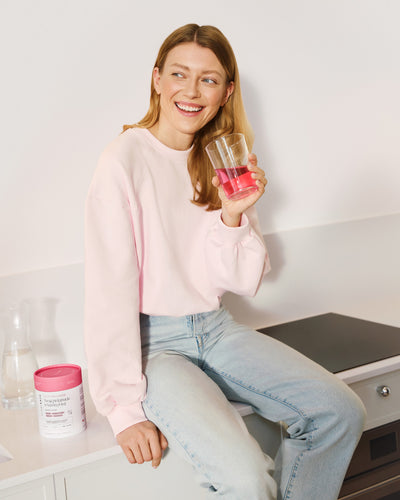 Zestaw świąteczny: More COLLAGEN i świeczka o zapachu róża-malina