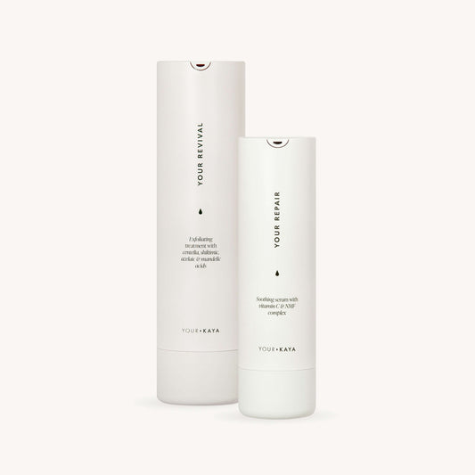 2 wielorazowe obudowy: kuracja i serum